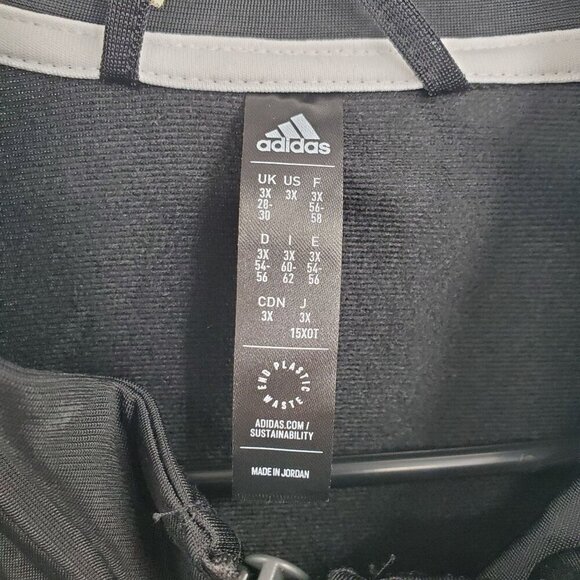 Adidas Essentials Warm Up 3 Stripe Track Jacket Top Women Size 3XL NWT - Picture 6 of 15